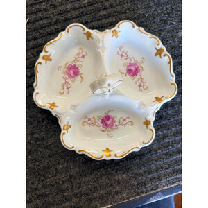 Vintage Reichenbach Fine China Made In German Democratic Republic Relish Tray